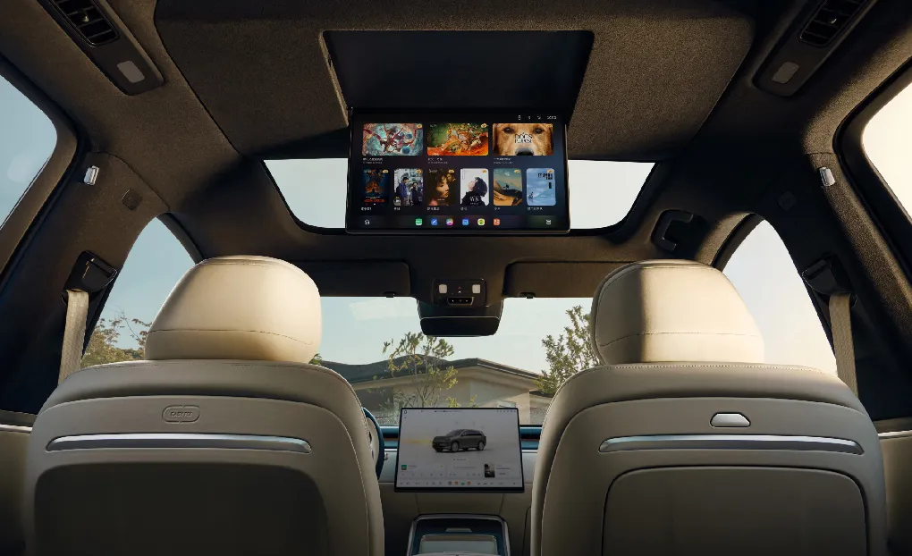 Automotive-grade full cabin entertainment screen