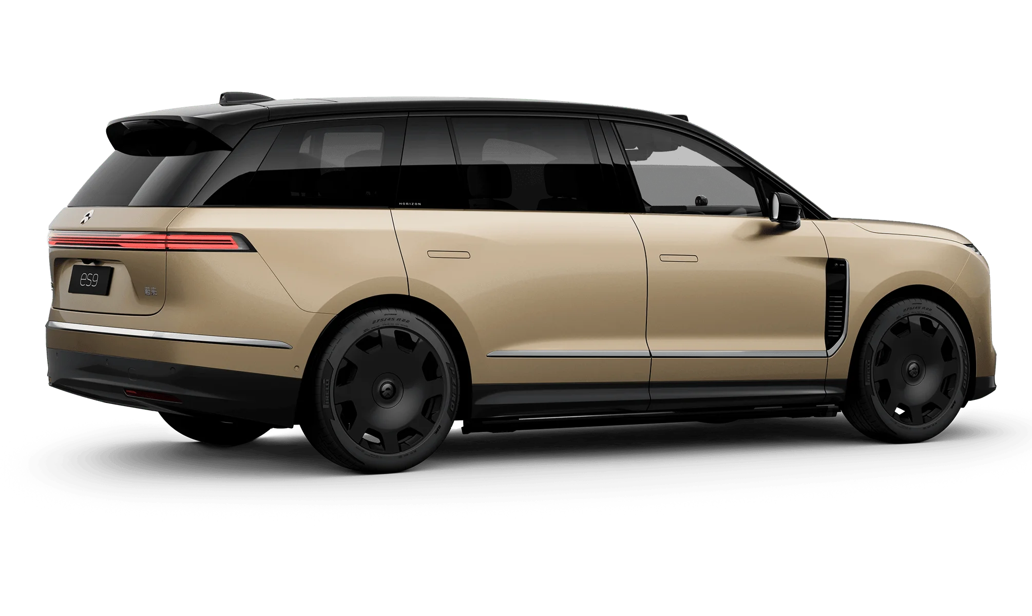 22-inch Forged Black Gold Moon-Viewing Wheels