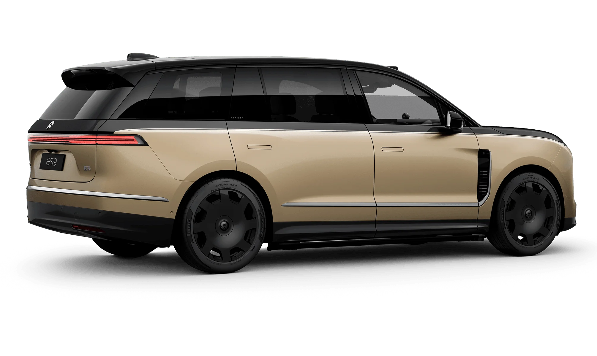 22-inch Forged Black Gold Moon-Viewing Wheels