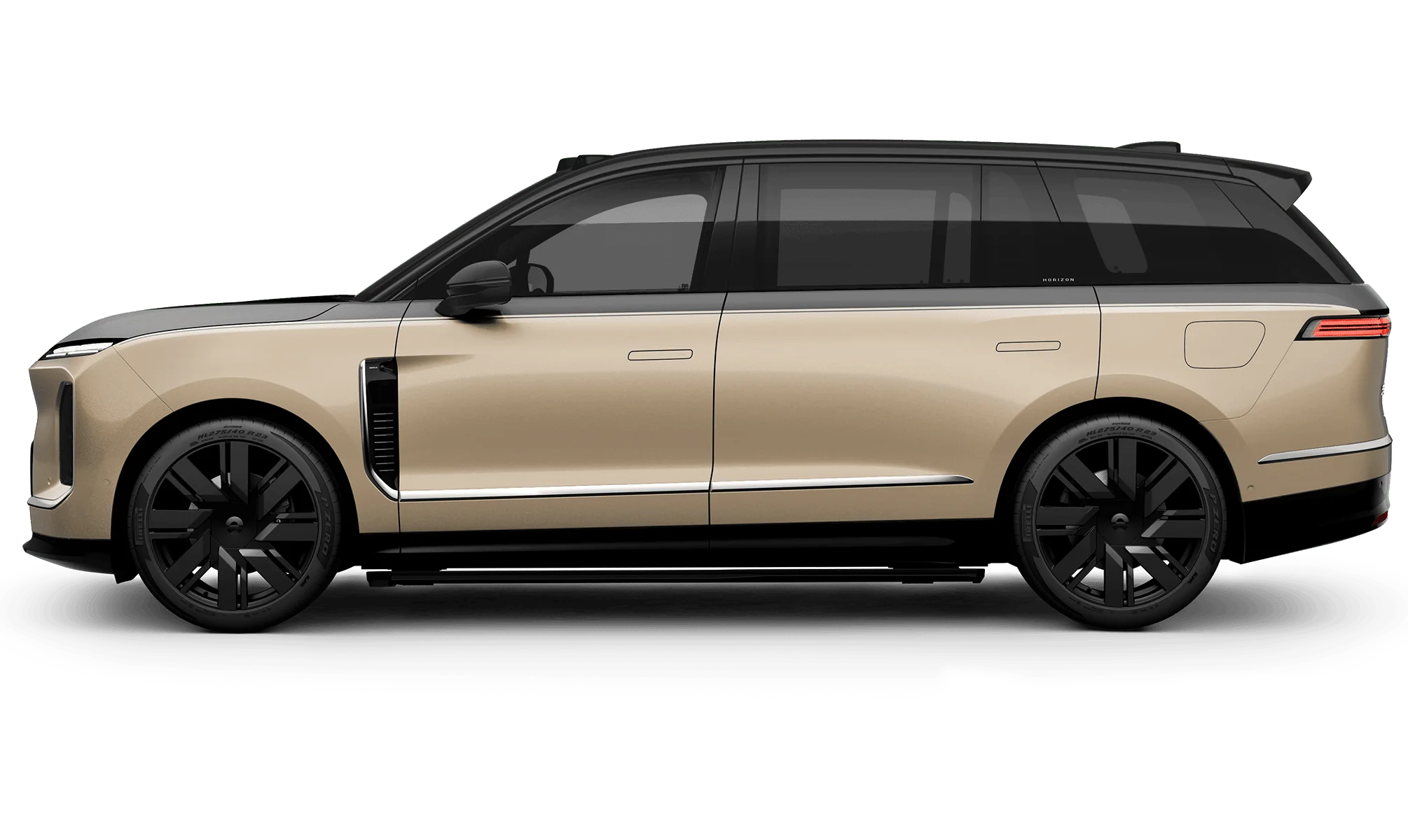 23-inch Forged Black Gold Sharp Shadow Wheels