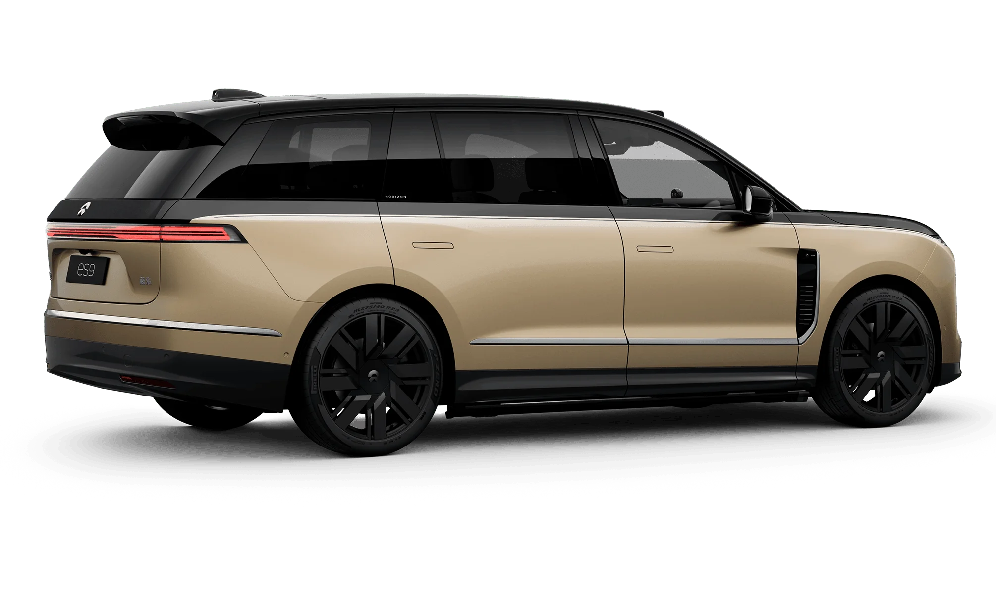 23-inch Forged Black Gold Sharp Shadow Wheels