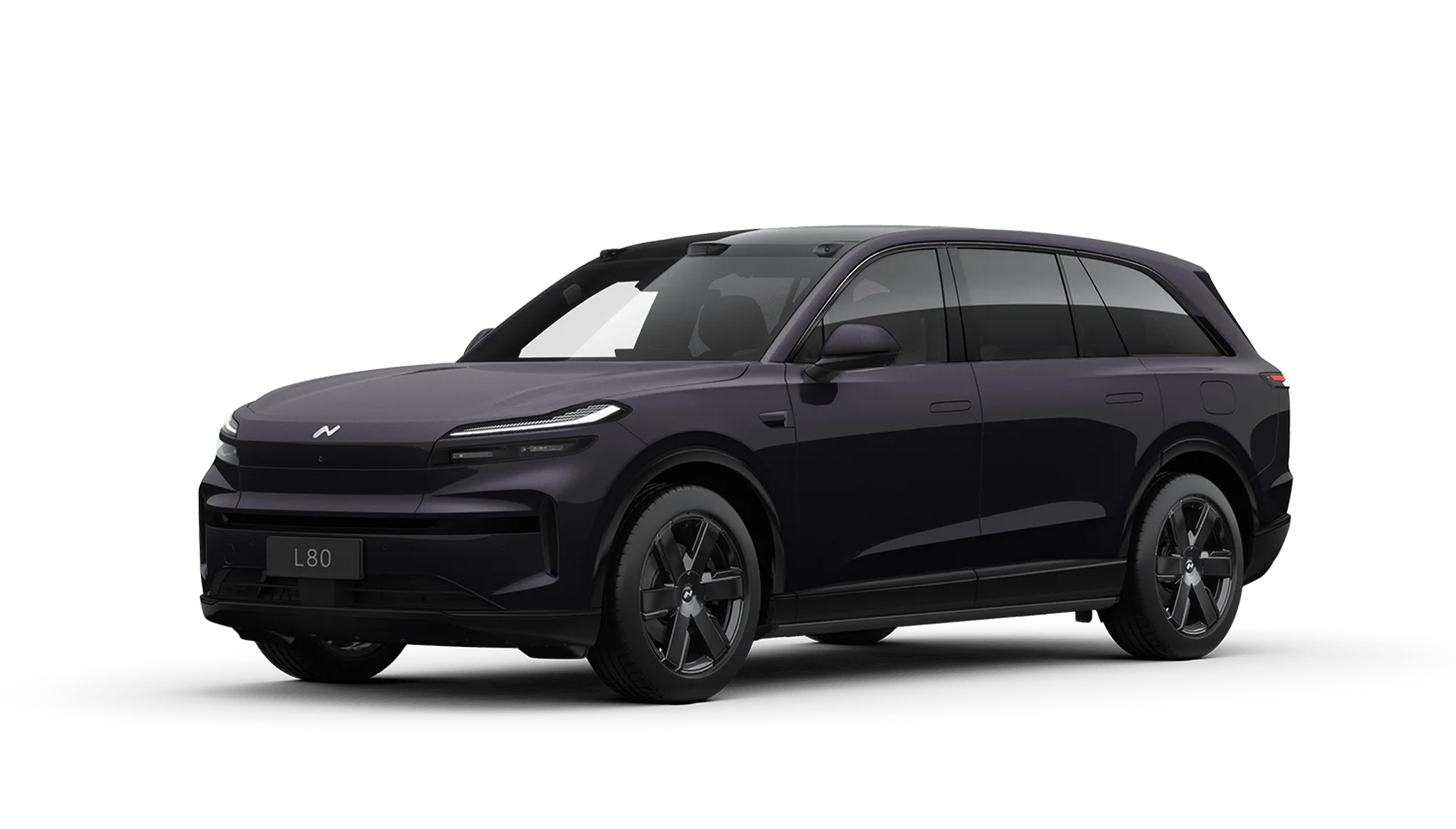 21-inch six-spoke obsidian black sports wheels