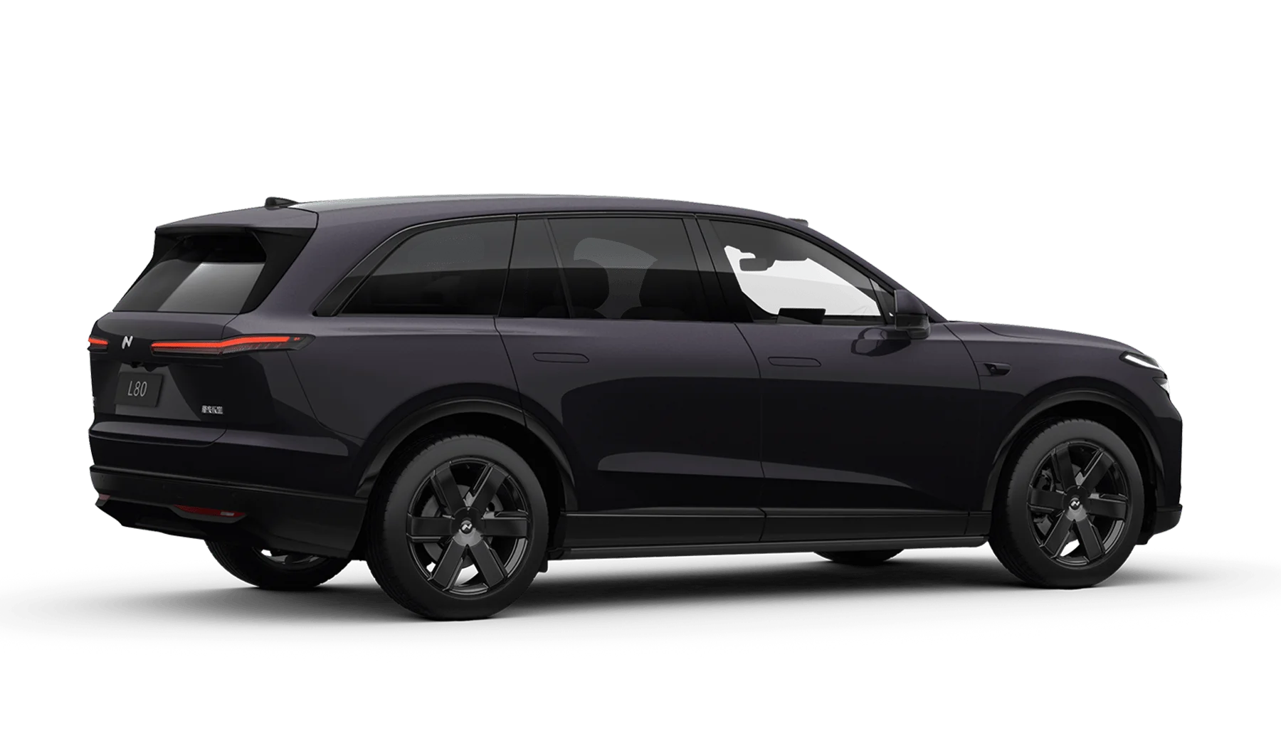 21-inch six-spoke obsidian black sports wheels