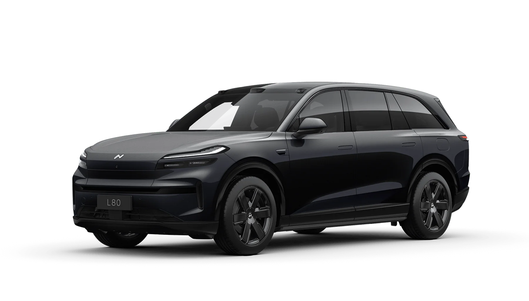 21-inch six-spoke obsidian black sports wheels