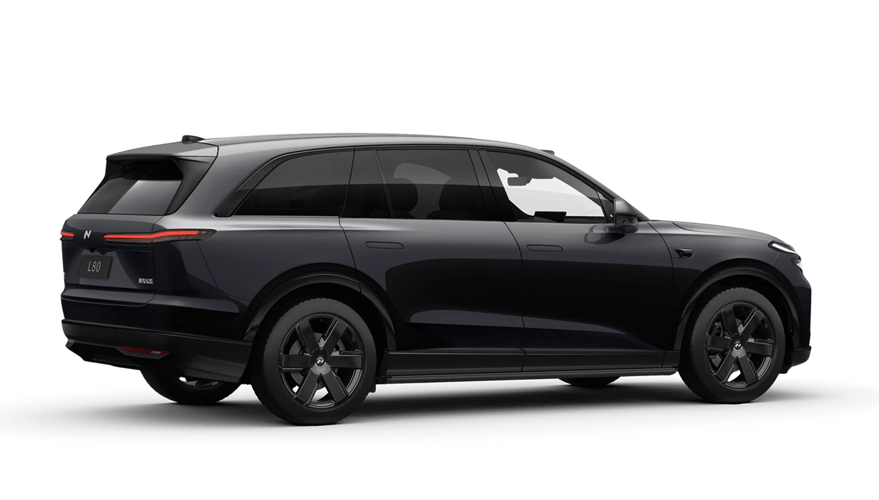 21-inch six-spoke obsidian black sports wheels