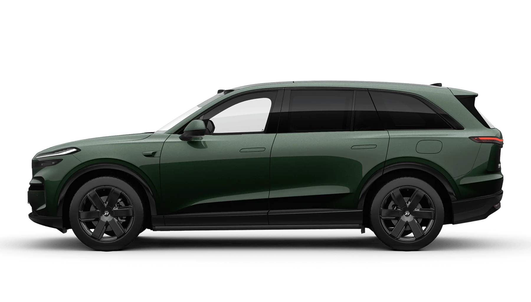 21-inch six-spoke obsidian black sports wheels