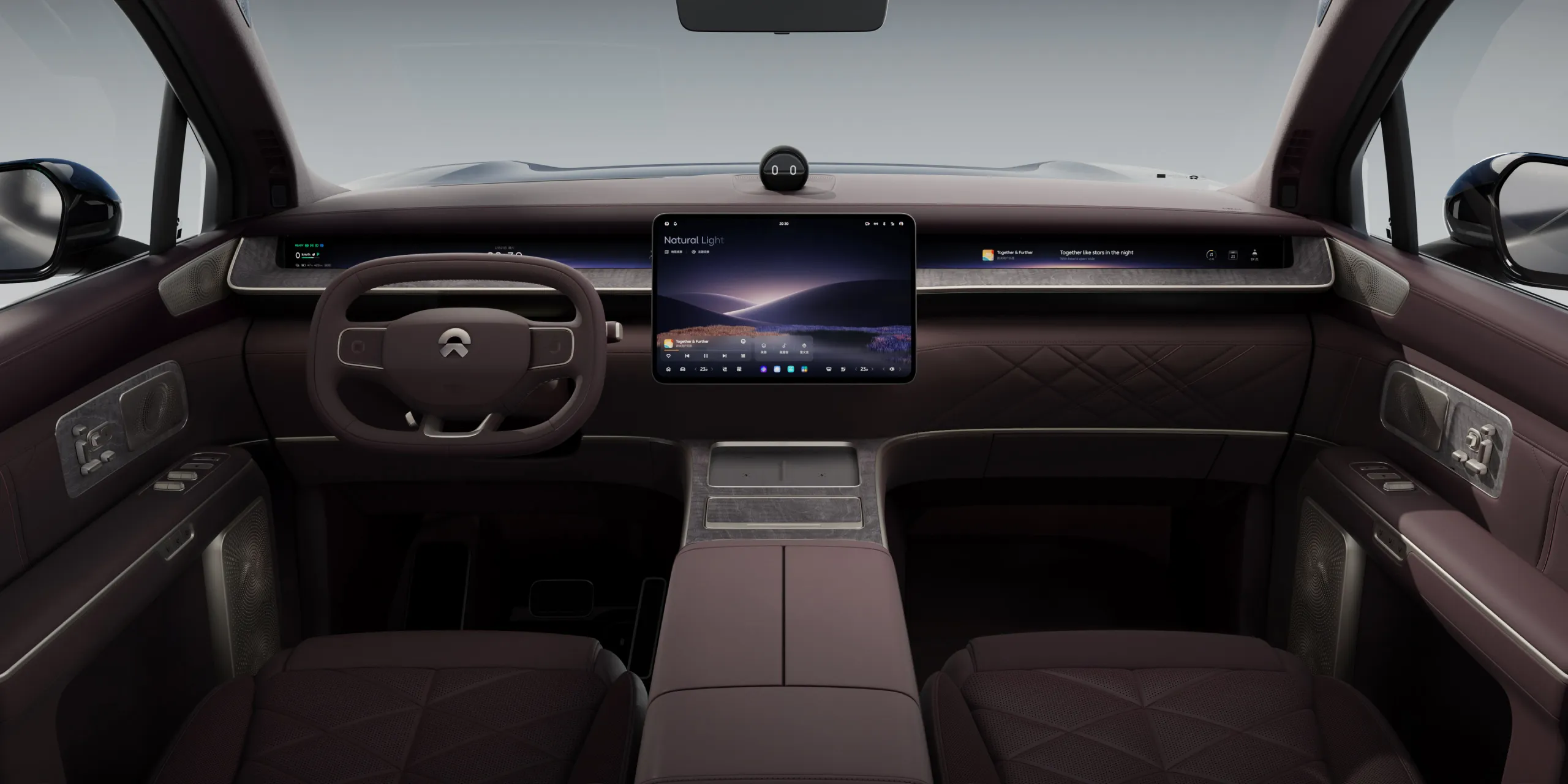 Sapphire Red Interior + Dark Roof